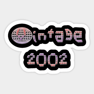 Vintage 2002 Sticker